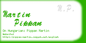 martin pippan business card